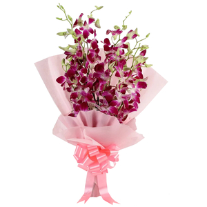 Purple Orchids Bouquet in Japan