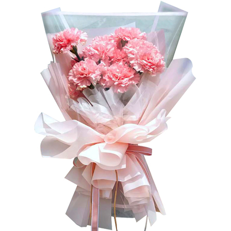 12 Red Carnations Bouquet Japan