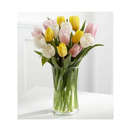 12 Mix Color Tulips Bouquet Delivery Japan
