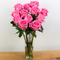 Japan Flower Delivery Tokyo | 12 Pink Roses Vase